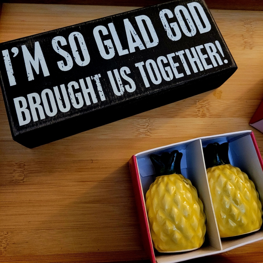 Pineapple and Lemon Salt Shakers